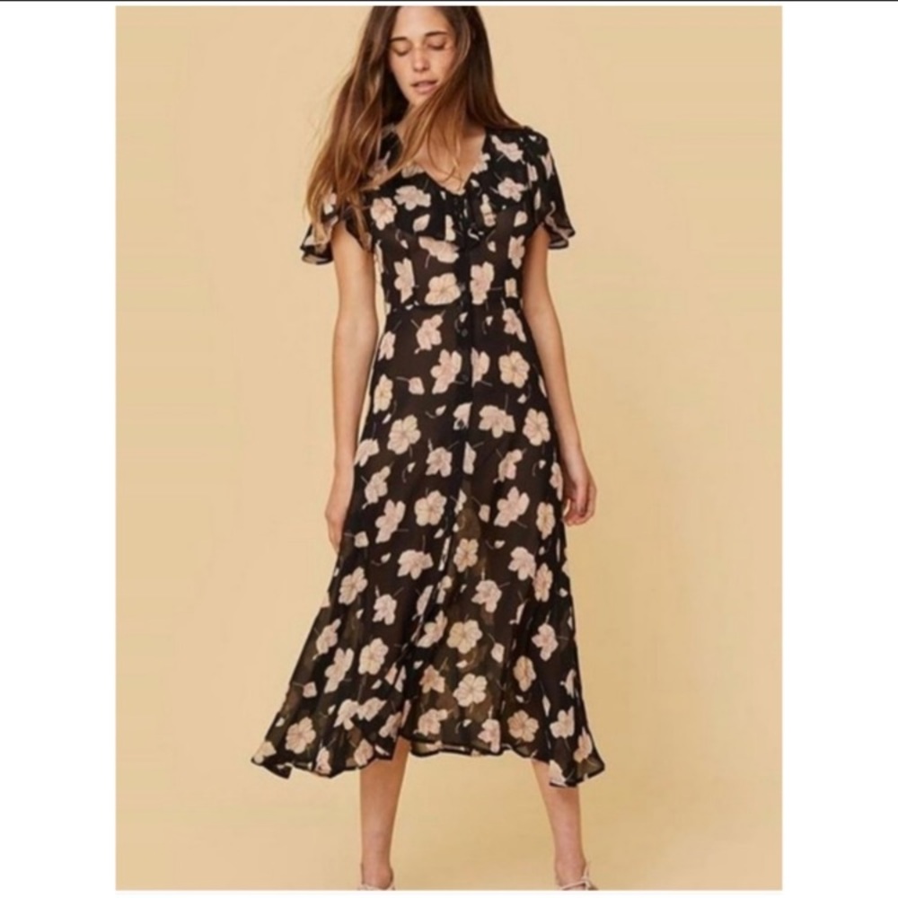 NWT Christy Dawn Daisy Dress in Black Floral Med